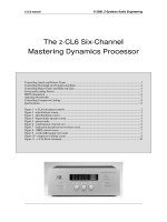 Tài liệu The z-CL6 Six-Channel Mastering Dynamics Processor doc