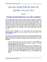 Tài liệu Thủ Thuật Thiết Kế Web Với Joomla 1.0x và 1.5x part 29 docx