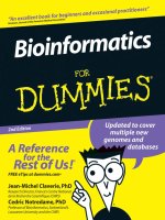 Bioinformatics for dummies 2nd edition 