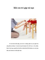 Tài liệu Khi con trẻ gặp tai nạn docx