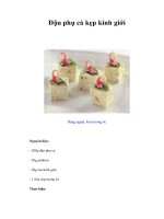 Tài liệu Đậu phụ cá kẹp kinh giới doc