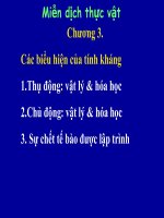 Tài liệu Miến dịch học thực vật chương 3 pptx