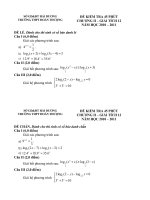Bài soạn Đề kiểm tra 45 phút chương II - GT12