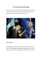 Tài liệu Xử trí khi thị trường biến động pdf