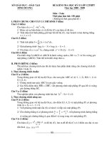 Tài liệu Đề kiểm tra HKII môn Toán lớp 12 năm 2008-2009 Bình Dương docx