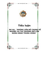 Tài liệu TIỂU LUẬN 