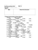 Bài giảng Kiem tra 15'''' anh9