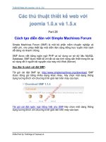 Tài liệu Thủ Thuật Thiết Kế Web Với Joomla 1.0x và 1.5x part 27 doc