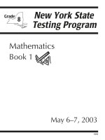 Tài liệu New York Testing program - Mathemetics docx