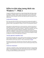 Tài liệu Kiểm tra khả năng tương thích của Windows 7 – Phần 2 docx