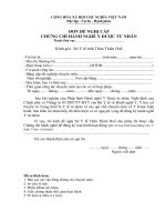 Tài liệu BM.YT.01. - Đơn đề nghị cấp chứng chỉ hành nghề y dược tư nhân pdf