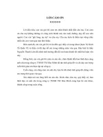 Đề tài một số giải pháp nhằm nâng cao mức độ hài lòng của khách hàng đối với dịch vụ giao nhận tạicông ty TNHH TM hóa minh 