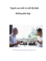 Tài liệu Người cao tuổi và chế độ dinh dưỡng phù hợp pdf