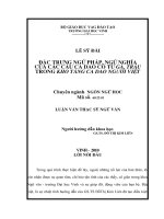 Đặc trưng ngữ pháp, ngữ nghĩa của các câu ca dao có từ gà, trâu trong kho tàng ca dao người việt 