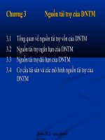 Nguồn tài trợ của DNTM