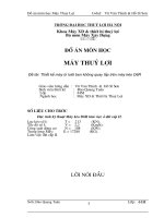 Đề tài thiết kế máy ủi lưỡi ben không quay lắp trên máy kéo d6r 