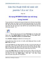 Tài liệu Thủ Thuật Thiết Kế Web Với Joomla 1.0x và 1.5x part 15 ppt