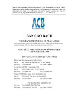 Tài liệu BẢN CÁO BẠCH ppt