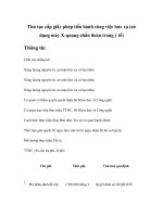 Tài liệu Thủ tục cấp giấy phép tiến hành công việc bức xạ (sử dụng máy X-quang chẩn đoán trong y tế) docx