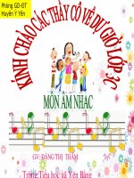 Bài giảng Âm nhạc - Chị ong nâu và em bé