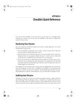 Tài liệu Checklist Quick Reference pdf