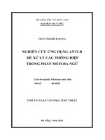 Nghiên cứu ứng dụng ANTLR để xử lý các thông điệp trong phần mềm đa ngữ 