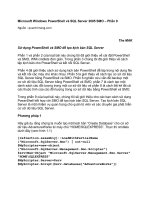 Tài liệu Microsoft Windows PowerShell và SQL Server 2005 SMO – Phần 9 pptx