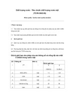 Tài liệu Chất lượng nước - Tiêu chuẩn chất lượng nước mặt (TCVN 5942-95) doc