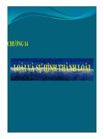 Tài liệu Chương 14: Loài và sự hình thành loài doc