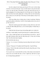 Một số biện pháp marketing nhằm tăng khả năng thông qua ở cảng xếp dỡ hoàng diệu 