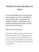 Tài liệu Chế biến các loại trứng đúng cách cho bé docx