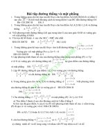 Bài giảng đường thẳng và mặt phẳng - LTDH