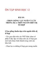 Tài liệu ôn tập sinh học pdf