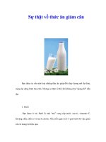 Tài liệu Sự thật về thức ăn giảm cân doc