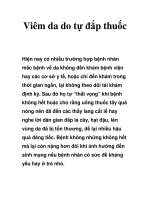 Tài liệu Viêm da do tự đắp thuốc ppt