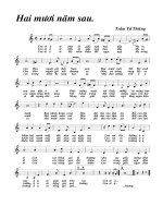 Tài liệu Bài hát hai mươi năm sau - Trầm Tư Thiêng (lời bài hát có nốt) doc