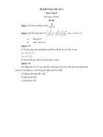 Bài soạn ĐỀ KT HK I toan 9