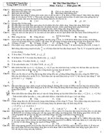 Bài giảng DE THI VA DAP AN DH LAN 1