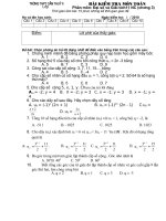 Bài giảng De kiem tra 15 phut day so