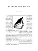 Tài liệu Learning English in Wisconsin doc