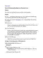 Tài liệu Raising and Handling Stored Procedure Errors pptx