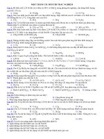 Bài giảng 100 CÂU TRẮC NGHIỆM HÓA 9 CÓ ĐÁP ÁN