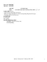 Bài giảng Giao an tu chon L9 HKI