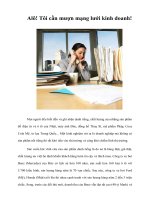 Tài liệu Alô! Tôi cần mượn mạng lưới kinh doanh! doc