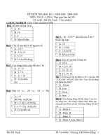 Tài liệu DE THI KI I TOAN 6 ( DE THAM KHAO)