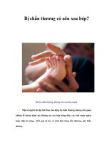 Tài liệu Bị chấn thương có nên xoa bóp? pdf