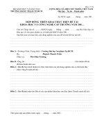 Tài liệu Biểu mẫu 