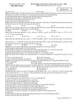 Tài liệu TRƯỜNG ĐẠI HỌC VINH Khối THPT Chuyên ĐỀ THI KHẢO SÁT CHẤT LƯỢNG LỚP 12 doc