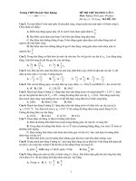 Tài liệu Đề thi thử ĐH lần 1 môn Lý_THPT Huỳnh Thúc Kháng (M231) pdf