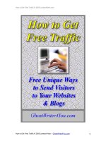 Tài liệu How to Get Free Traffic doc